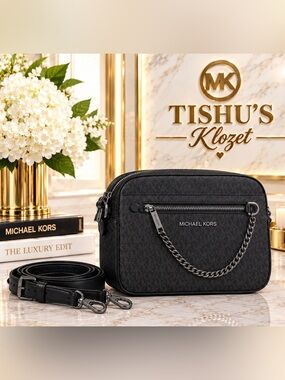 Michael Kors Jet Set Large Logo Crossbody Bag-(#0164)